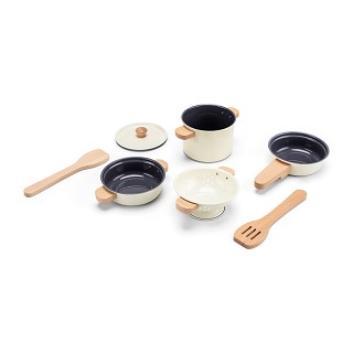 Metal pan set - off white